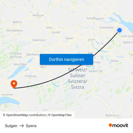 Sulgen to Syens map