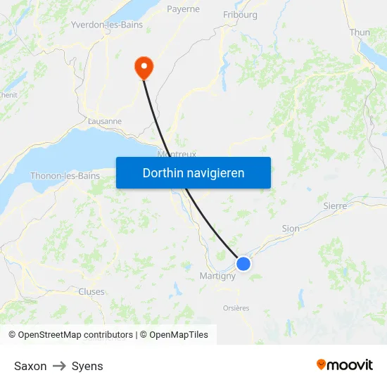Saxon to Syens map