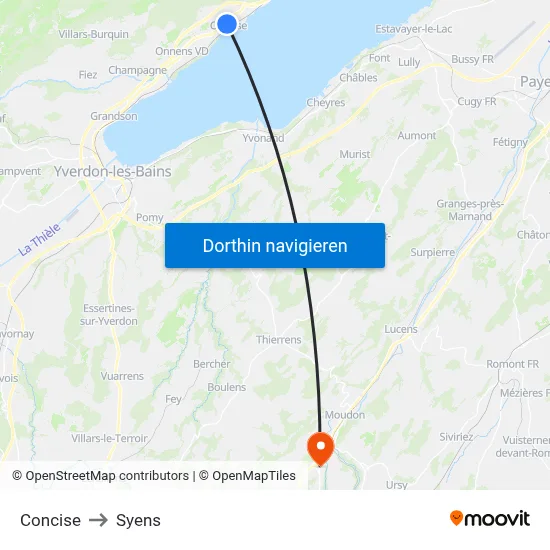 Concise to Syens map