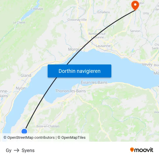 Gy to Syens map