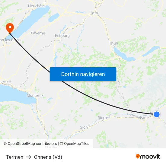 Termen to Onnens (Vd) map