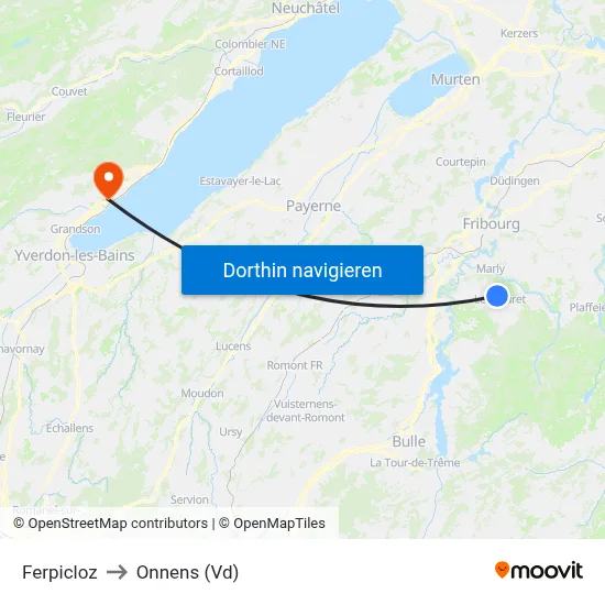 Ferpicloz to Onnens (Vd) map