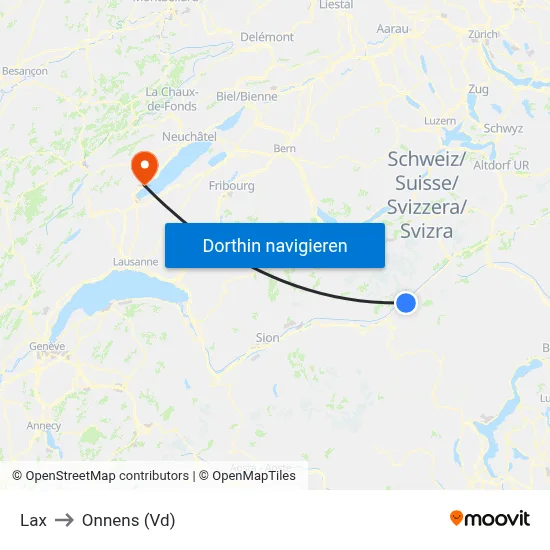 Lax to Onnens (Vd) map