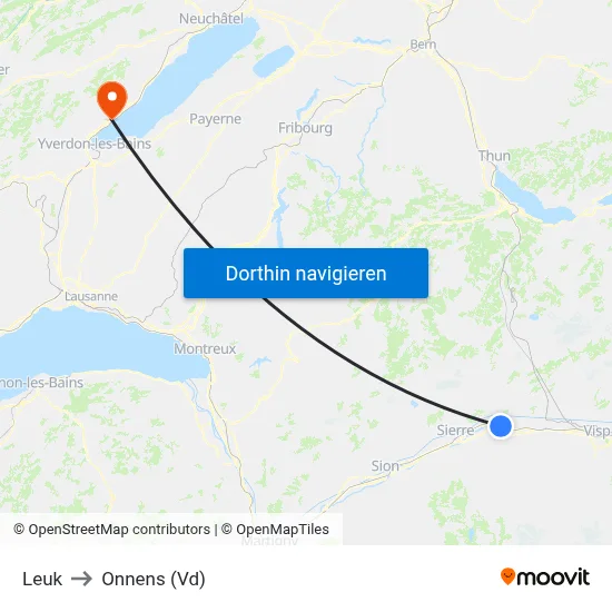 Leuk to Onnens (Vd) map