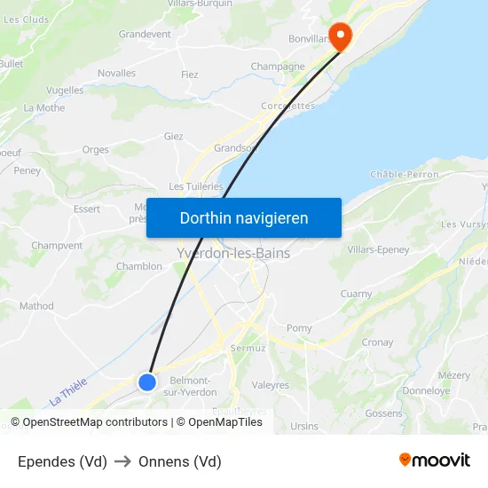 Ependes (Vd) to Onnens (Vd) map