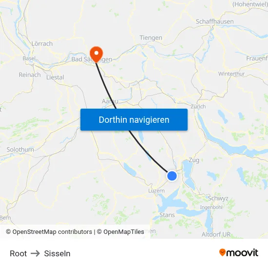 Root to Sisseln map