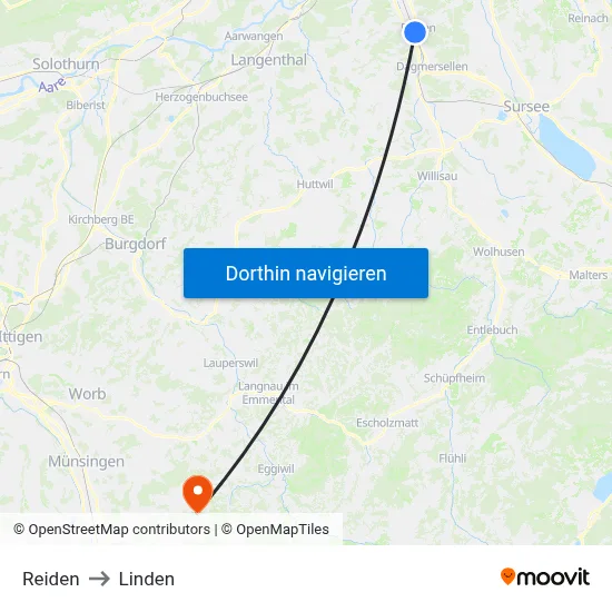 Reiden to Linden map