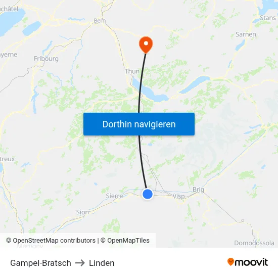 Gampel-Bratsch to Linden map