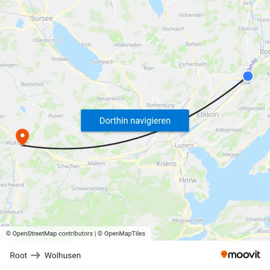 Root to Wolhusen map