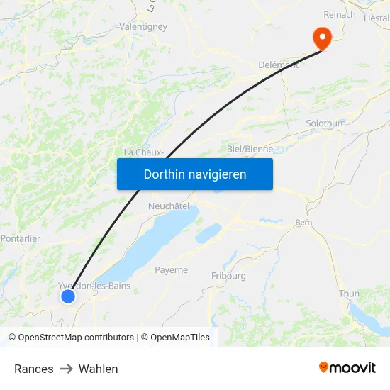 Rances to Wahlen map