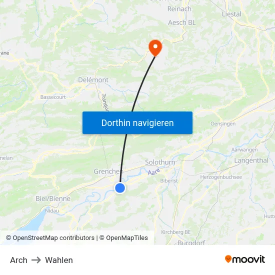 Arch to Wahlen map