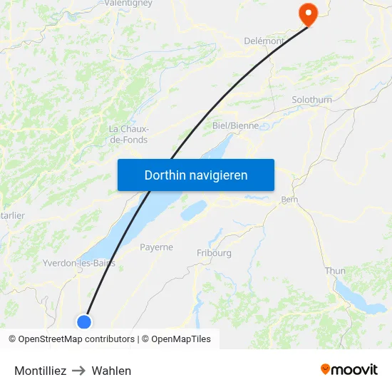 Montilliez to Wahlen map