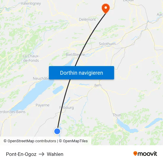Pont-En-Ogoz to Wahlen map