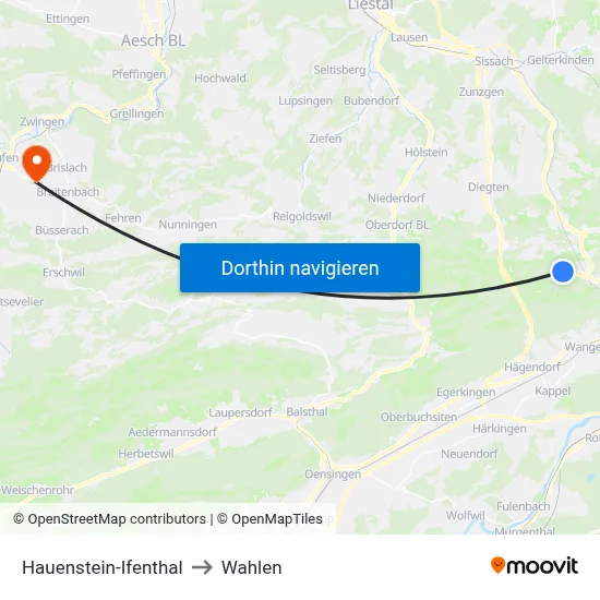 Hauenstein-Ifenthal to Wahlen map