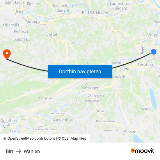 Birr to Wahlen map
