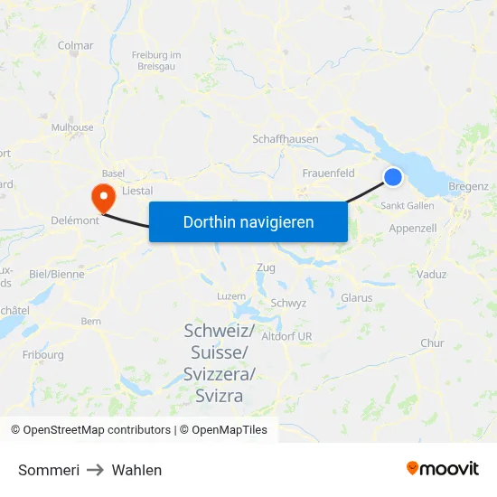 Sommeri to Wahlen map