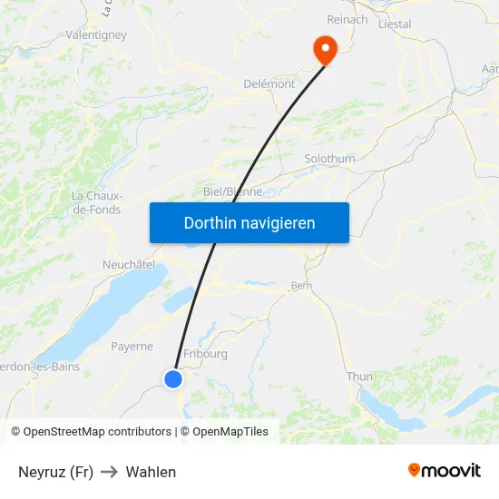 Neyruz (Fr) to Wahlen map