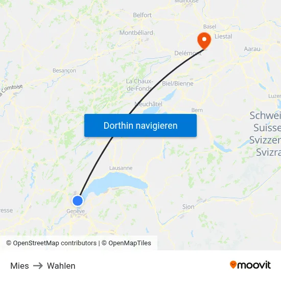 Mies to Wahlen map