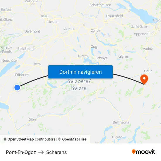 Pont-En-Ogoz to Scharans map