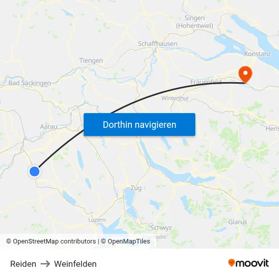 Reiden to Weinfelden map