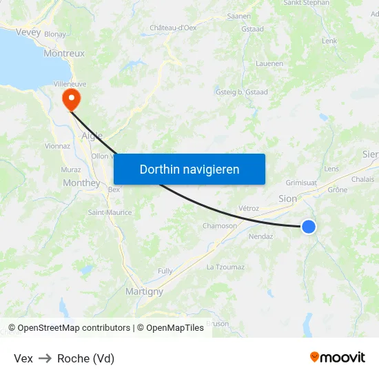 Vex to Roche (Vd) map