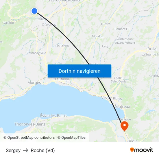 Sergey to Roche (Vd) map