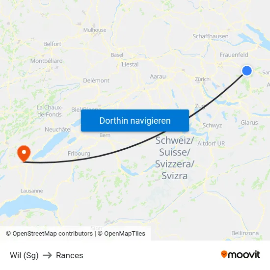 Wil (Sg) to Rances map