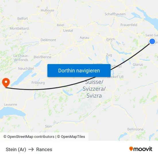 Stein (Ar) to Rances map