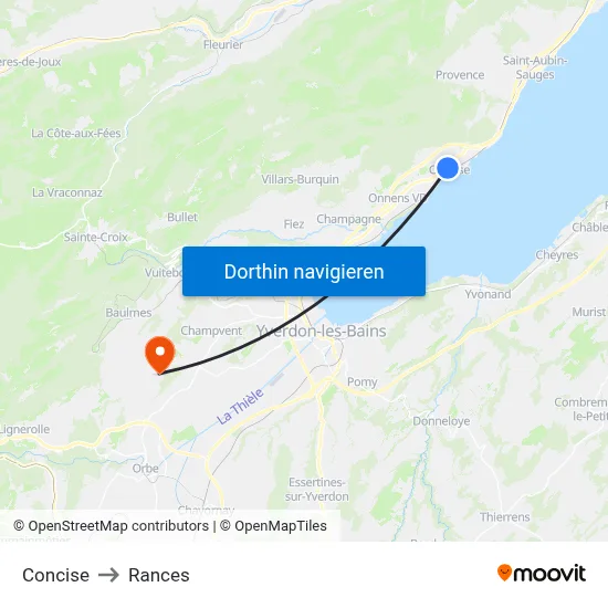 Concise to Rances map