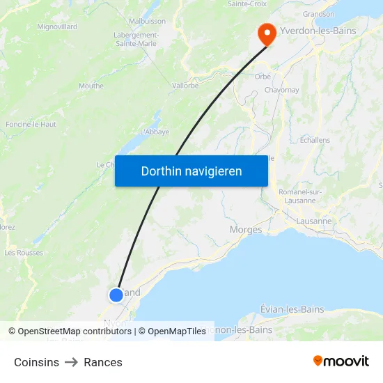 Coinsins to Rances map