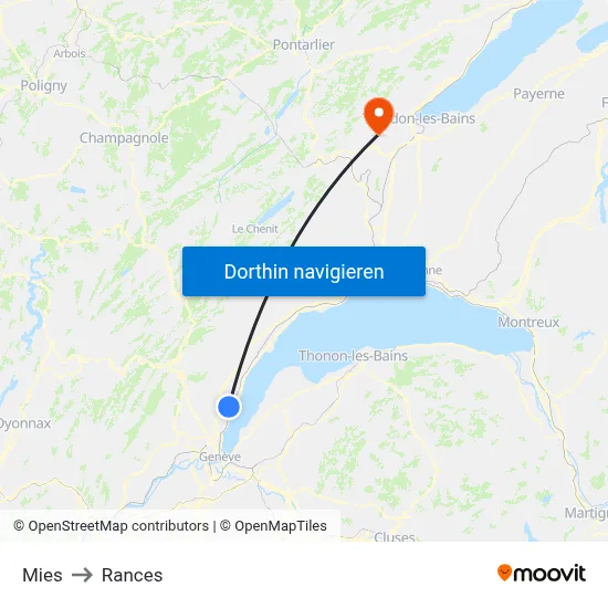 Mies to Rances map