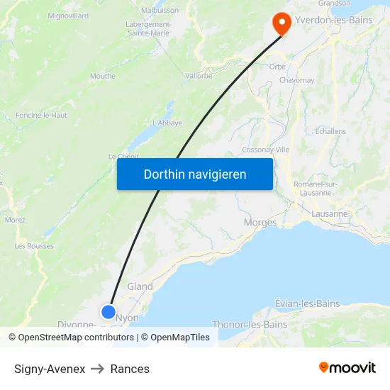 Signy-Avenex to Rances map