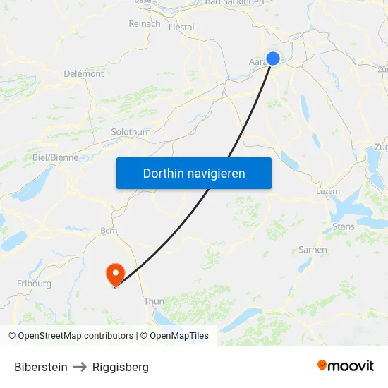 Biberstein to Riggisberg map