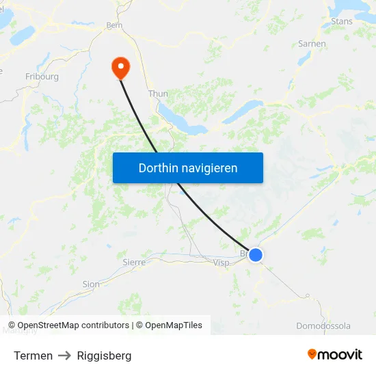 Termen to Riggisberg map