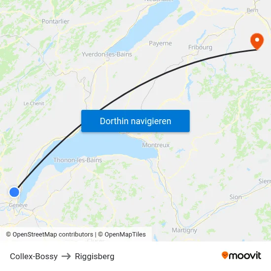 Collex-Bossy to Riggisberg map