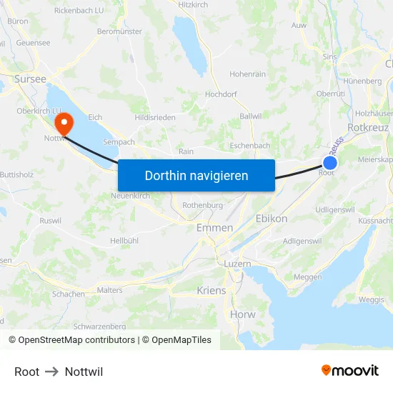 Root to Nottwil map