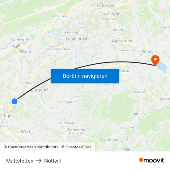 Mattstetten to Nottwil map