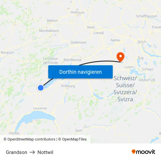 Grandson to Nottwil map