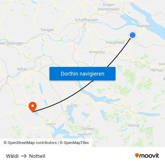 Wäldi to Nottwil map