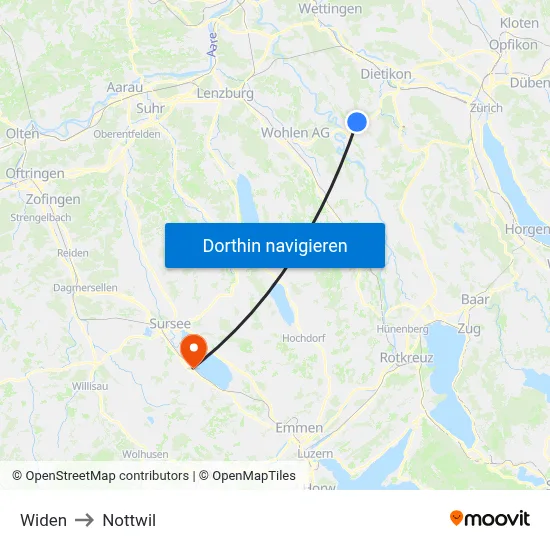 Widen to Nottwil map