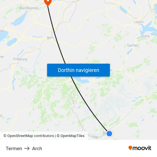 Termen to Arch map