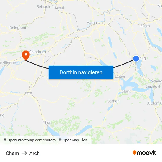 Cham to Arch map
