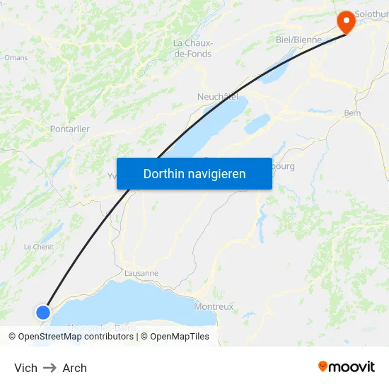 Vich to Arch map