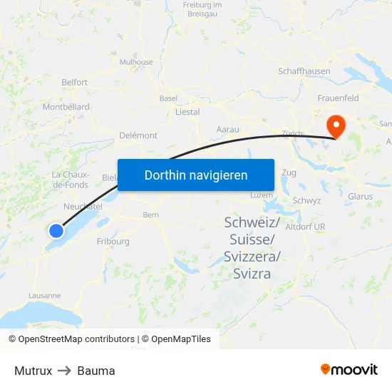 Mutrux to Bauma map