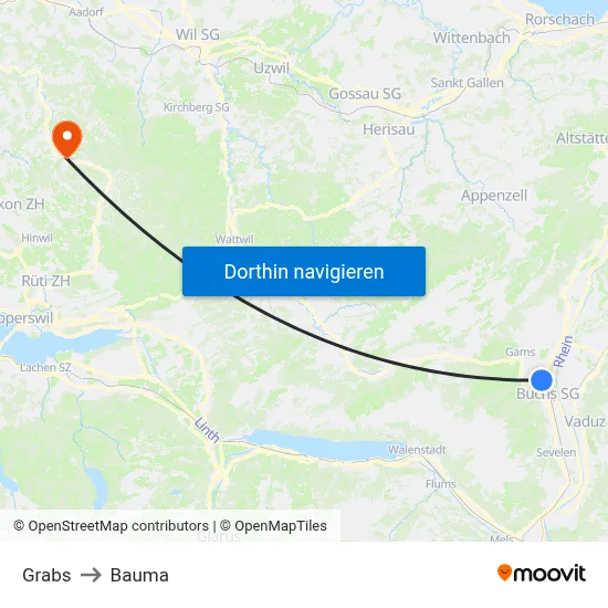 Grabs to Bauma map
