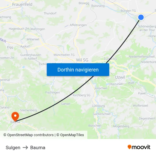 Sulgen to Bauma map