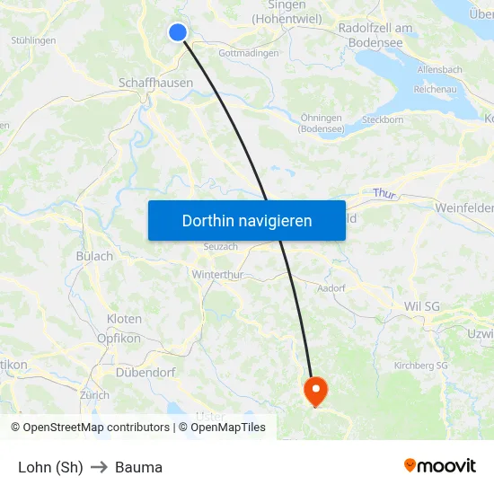 Lohn (Sh) to Bauma map