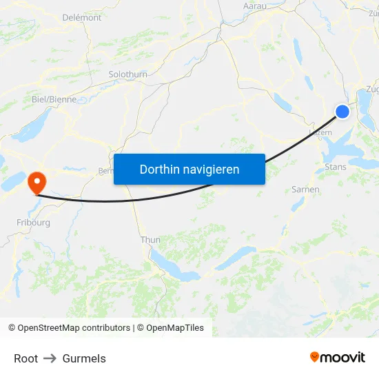 Root to Gurmels map
