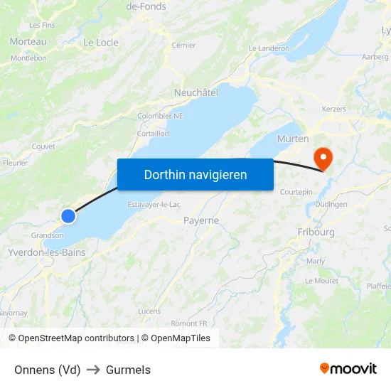 Onnens (Vd) to Gurmels map