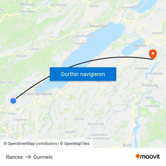 Rances to Gurmels map
